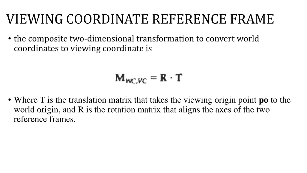 viewing coordinate reference frame 3