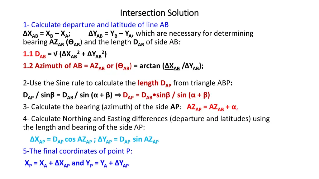 intersection solution intersection solution 1