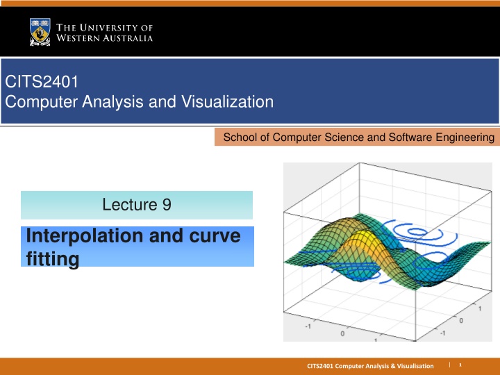 cits2401 computer analysis and visualization