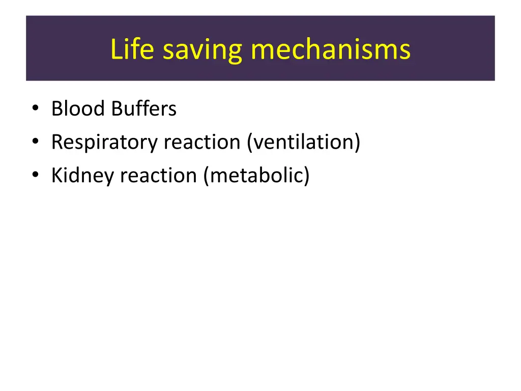 life saving mechanisms