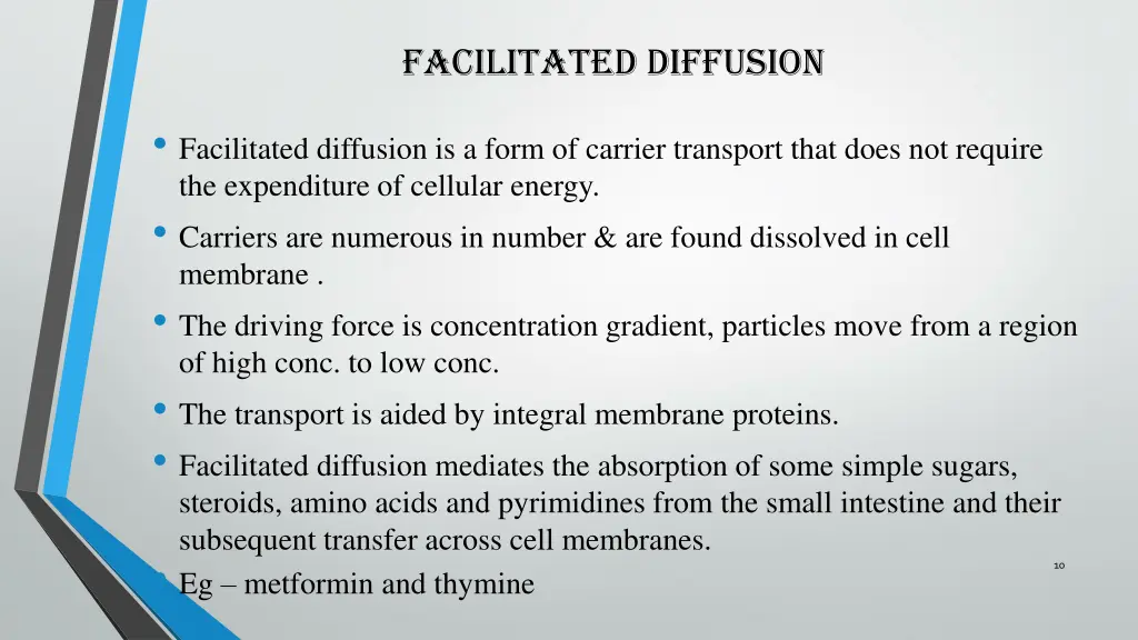 facilitated diffusion