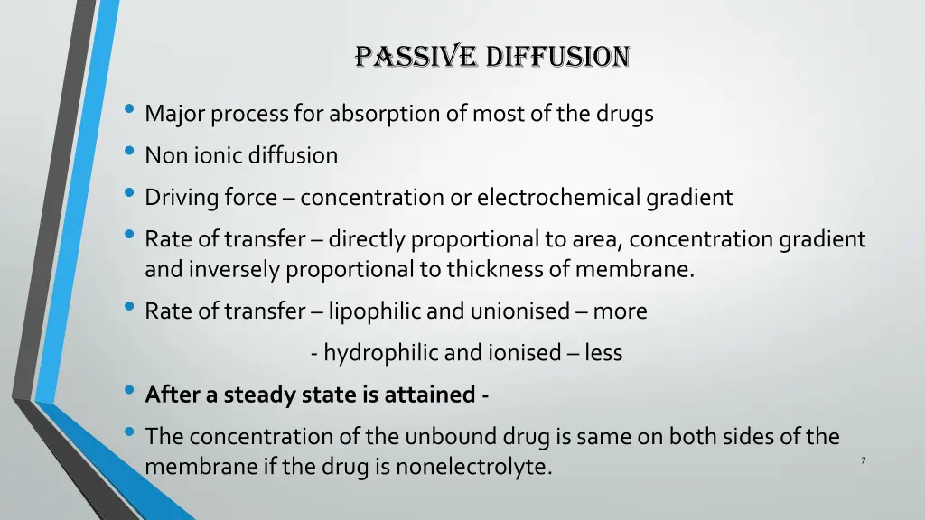 passive diffusion