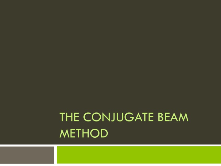 the conjugate beam method