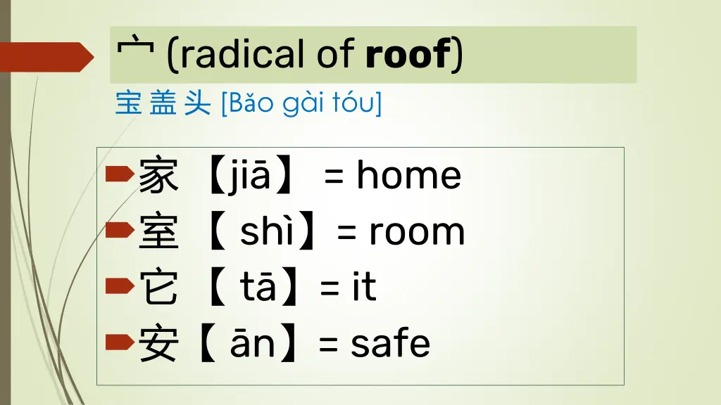 radical of roof b o g i t u