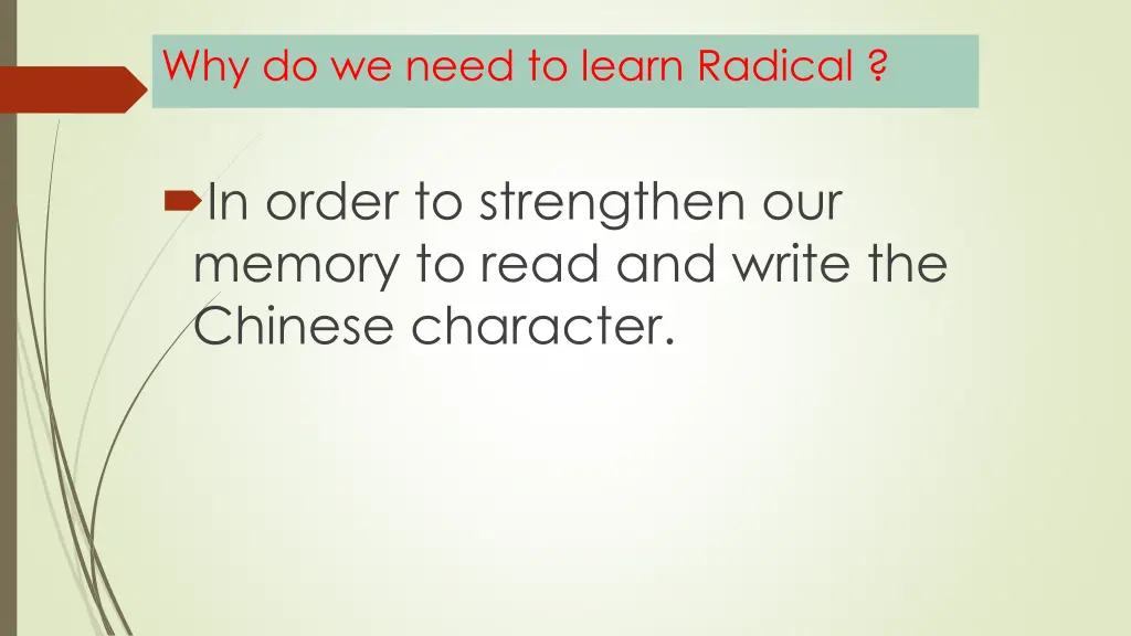 why do we need to learn radical