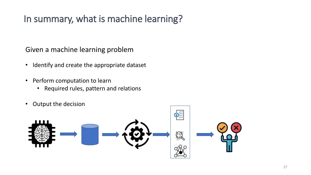 in summary what is machine learning in summary