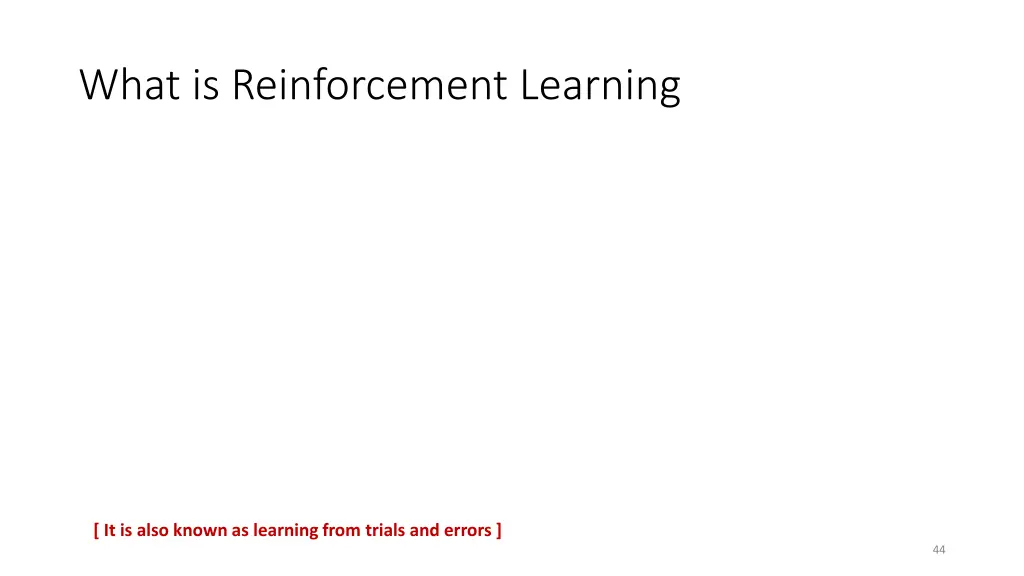 what is reinforcement learning