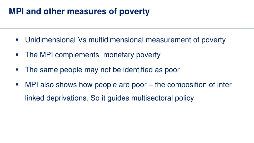 mpi and other measures of poverty