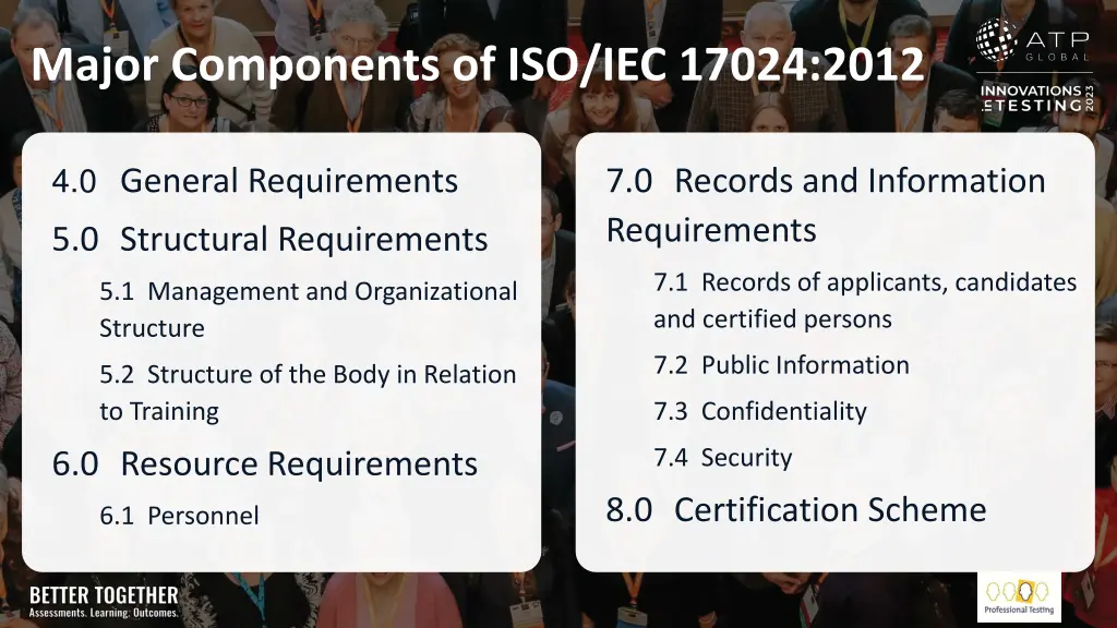 major components of iso iec 17024 2012