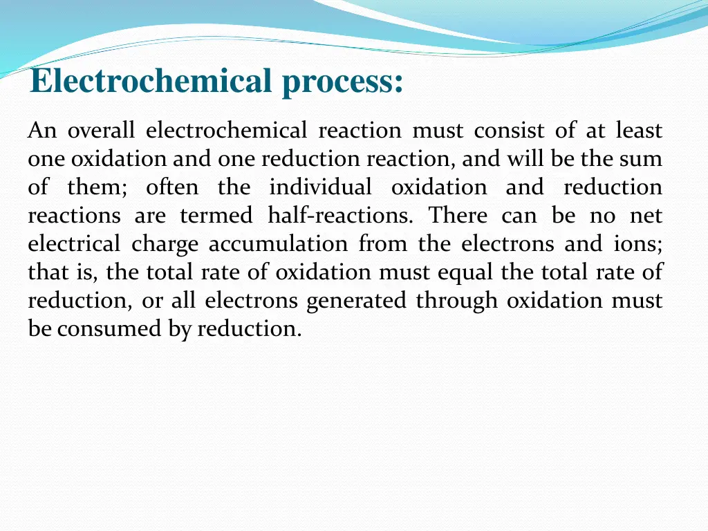 electrochemical process 1