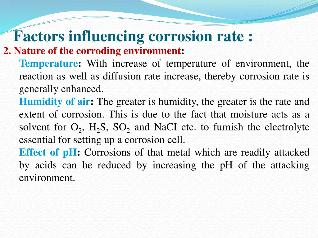 factors influencing corrosion rate 2 nature