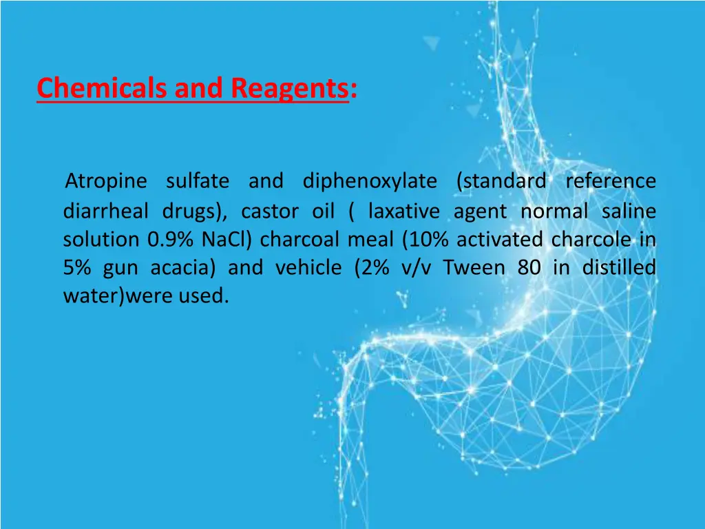 chemicals and reagents