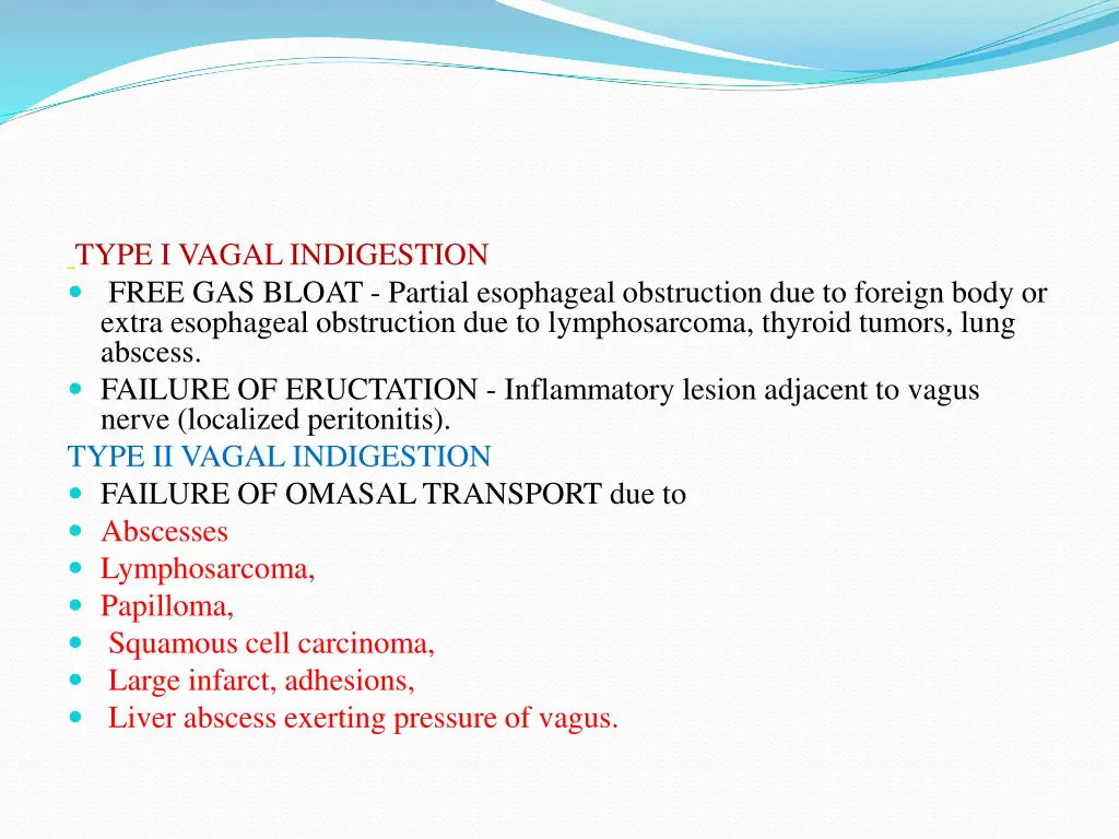 type i vagal indigestion free gas bloat partial