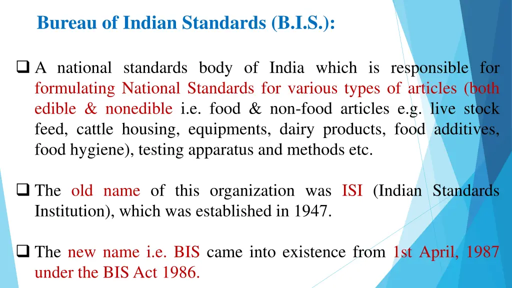 bureau of indian standards b i s