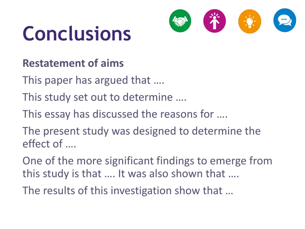 conclusions 1