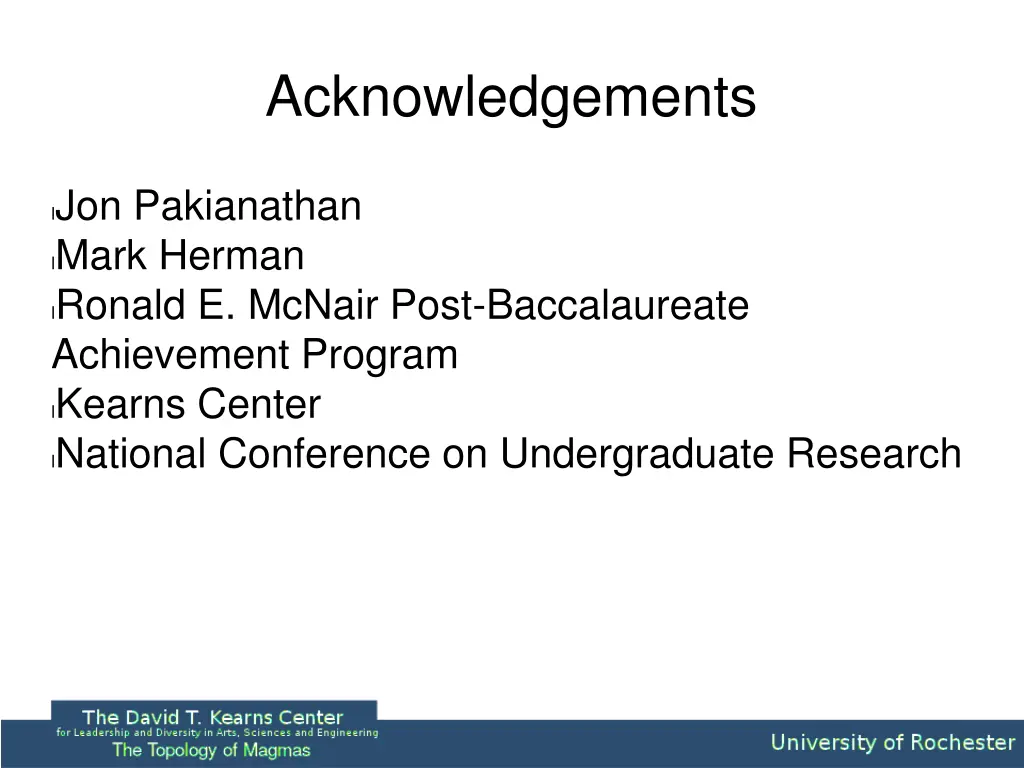 acknowledgements