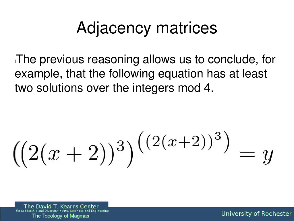 adjacency matrices 3