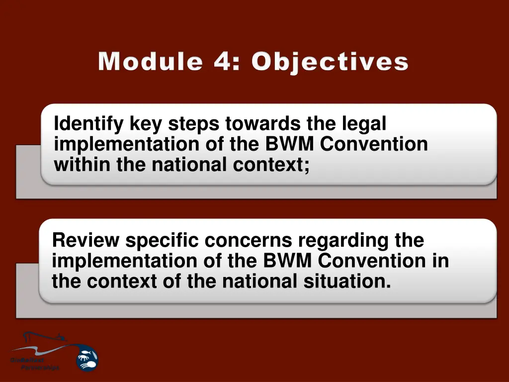 identify key steps towards the legal