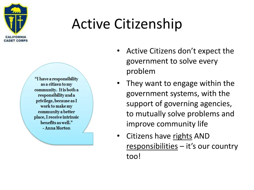 active citizenship