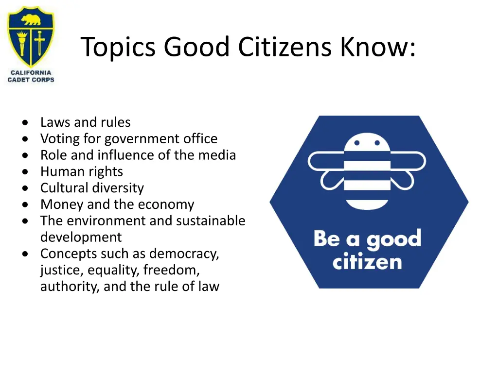 topics good citizens know