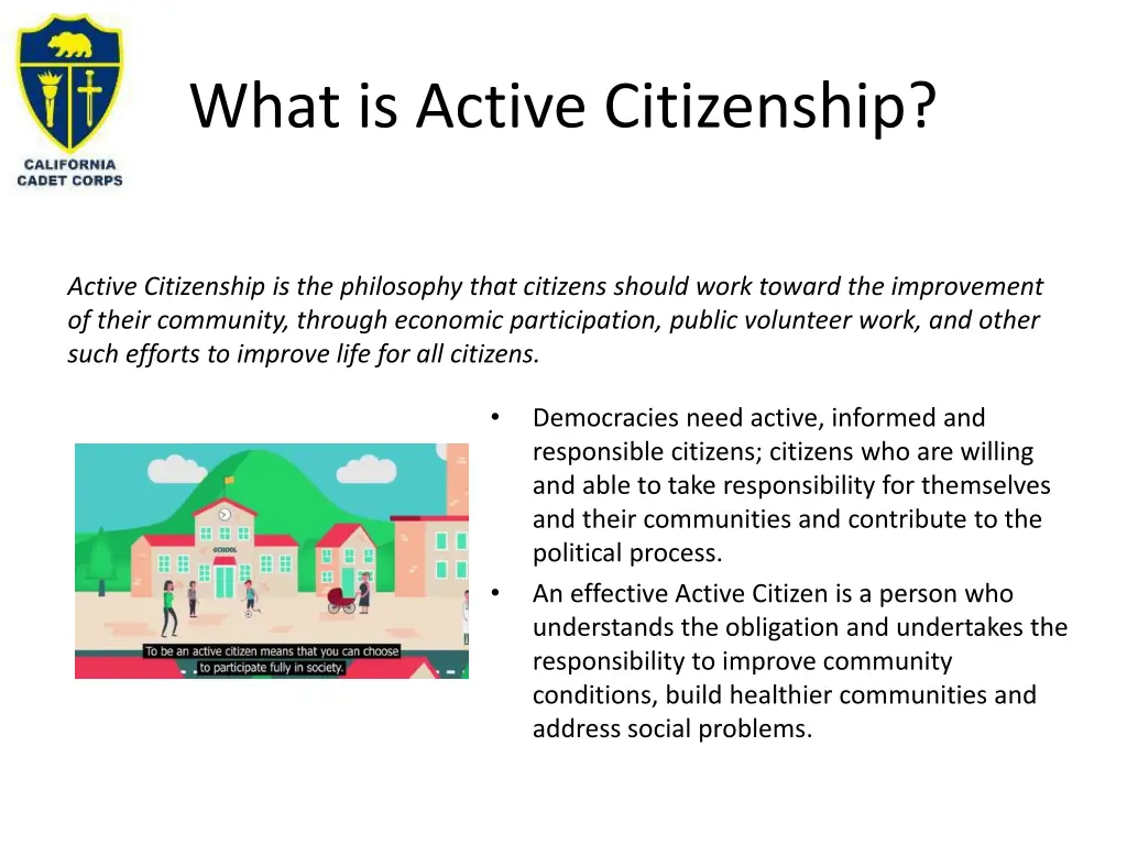 what is active citizenship 1