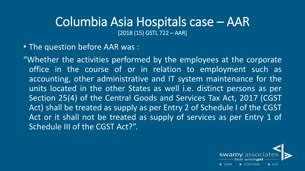 columbia asia hospitals case columbia asia