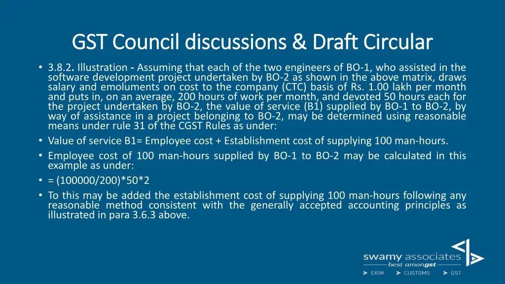 gst council discussions draft circular 10