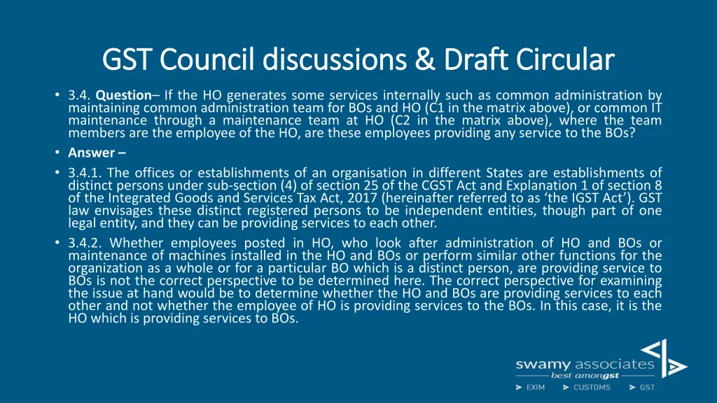 gst council discussions draft circular 4