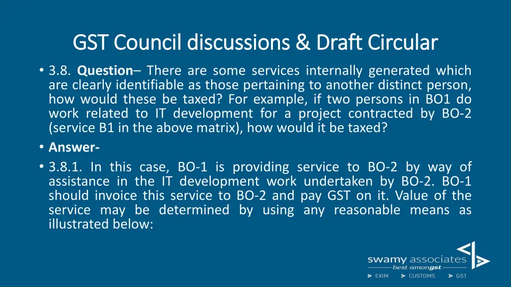 gst council discussions draft circular 9