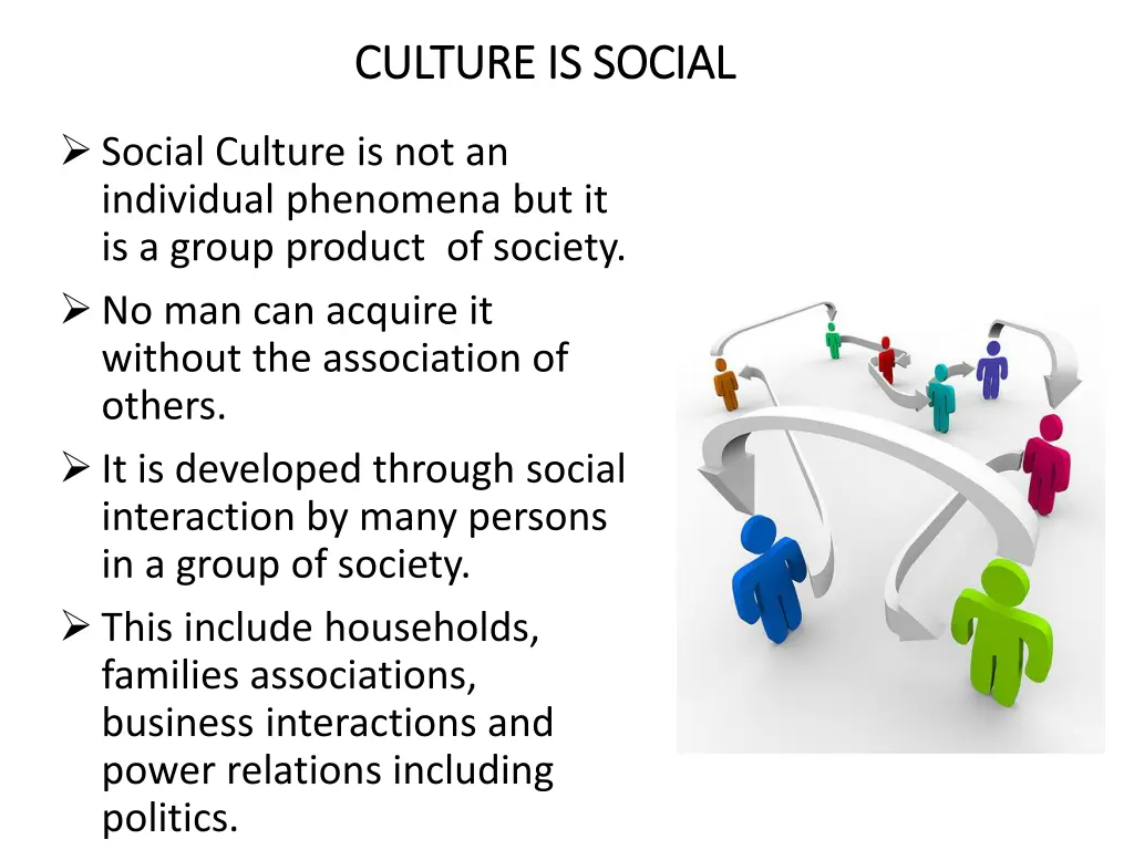 culture is social culture is social