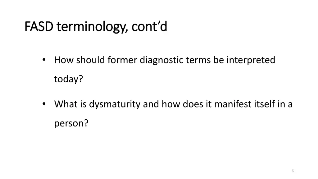 fasd terminology cont d fasd terminology cont d 1