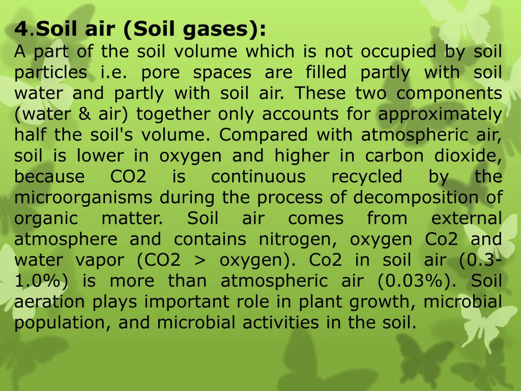 4 soil air soil gases a part of the soil volume