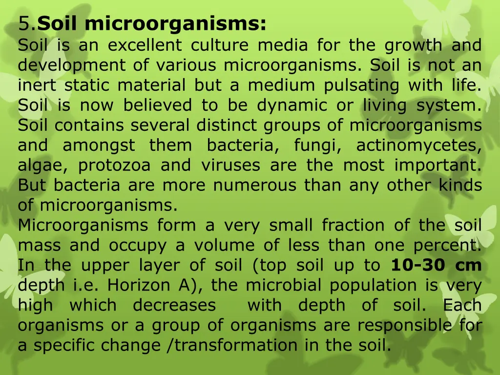 5 soil microorganisms soil is an excellent