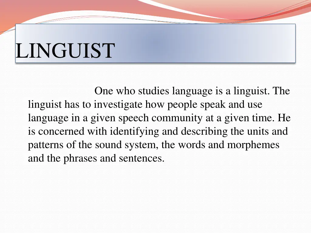 linguist