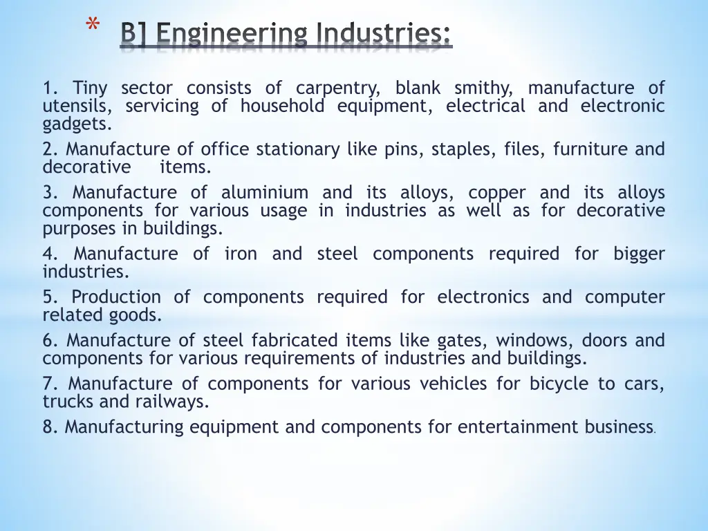 b engineering industries