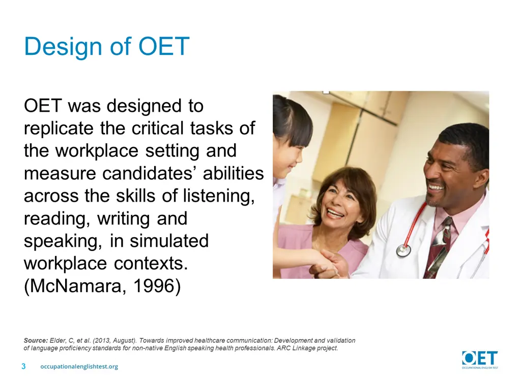 design of oet
