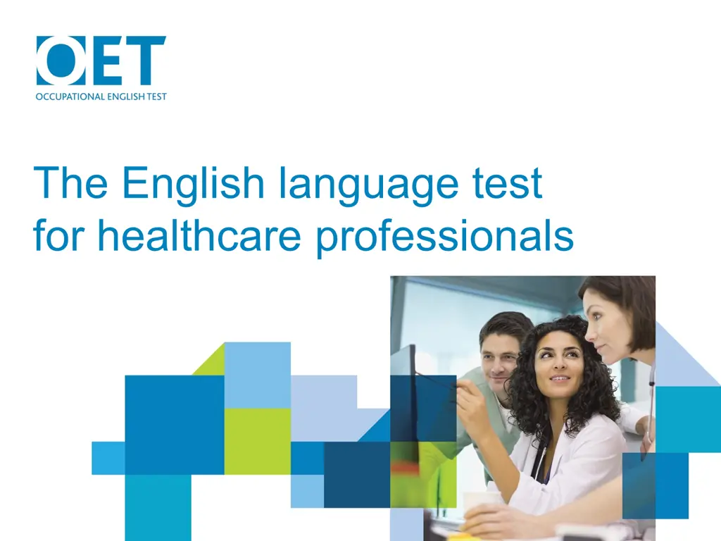 the english language test for healthcare