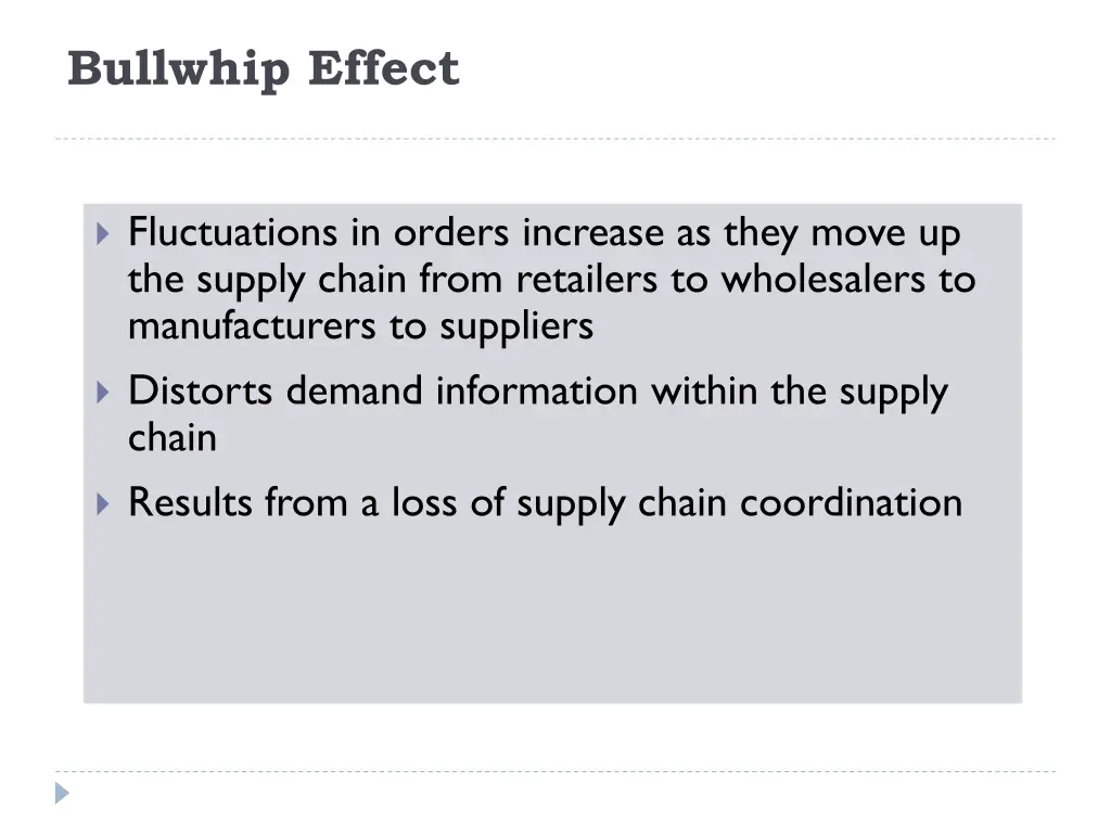 bullwhip effect 2