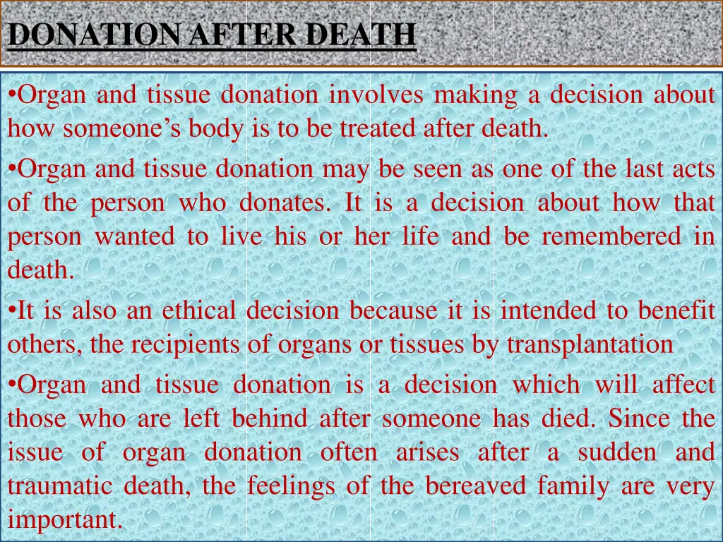 donation after death