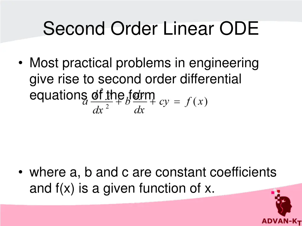 second order linear ode