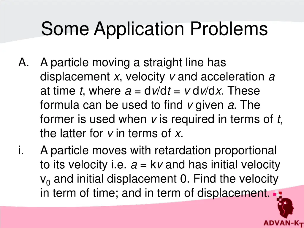 some application problems