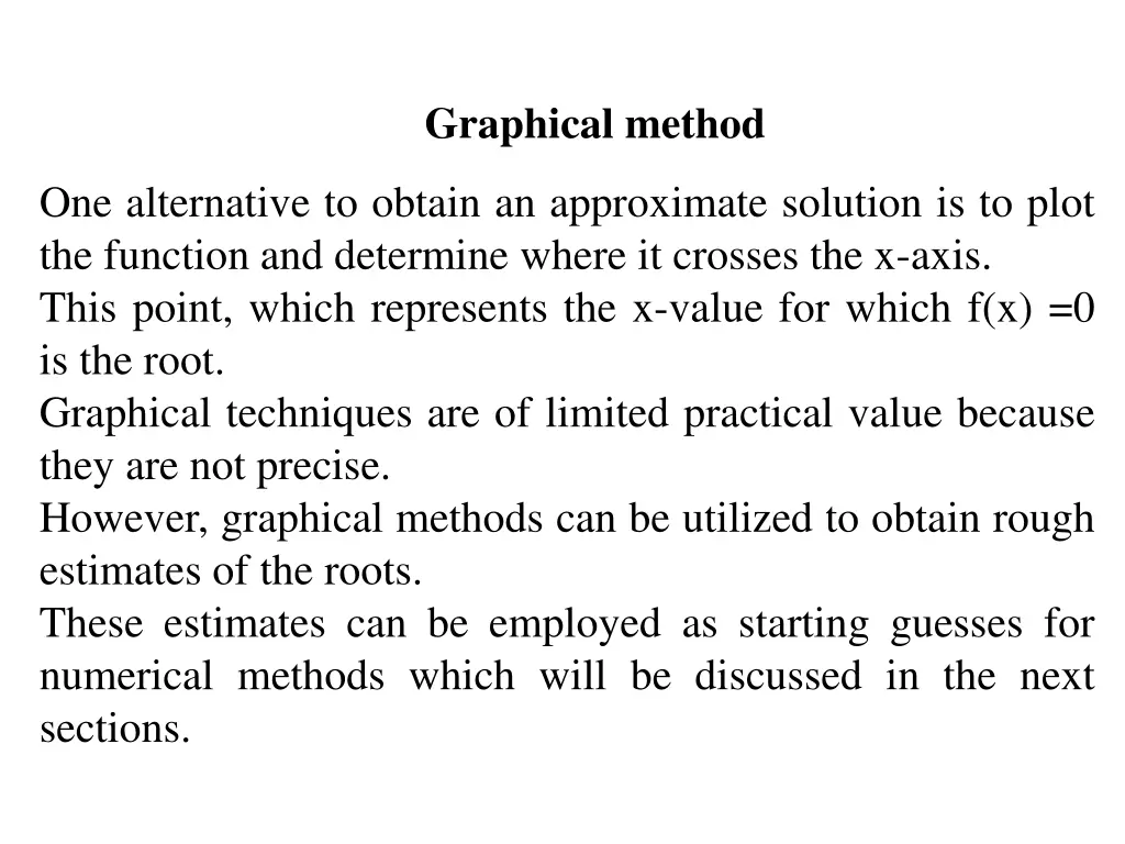 graphical method