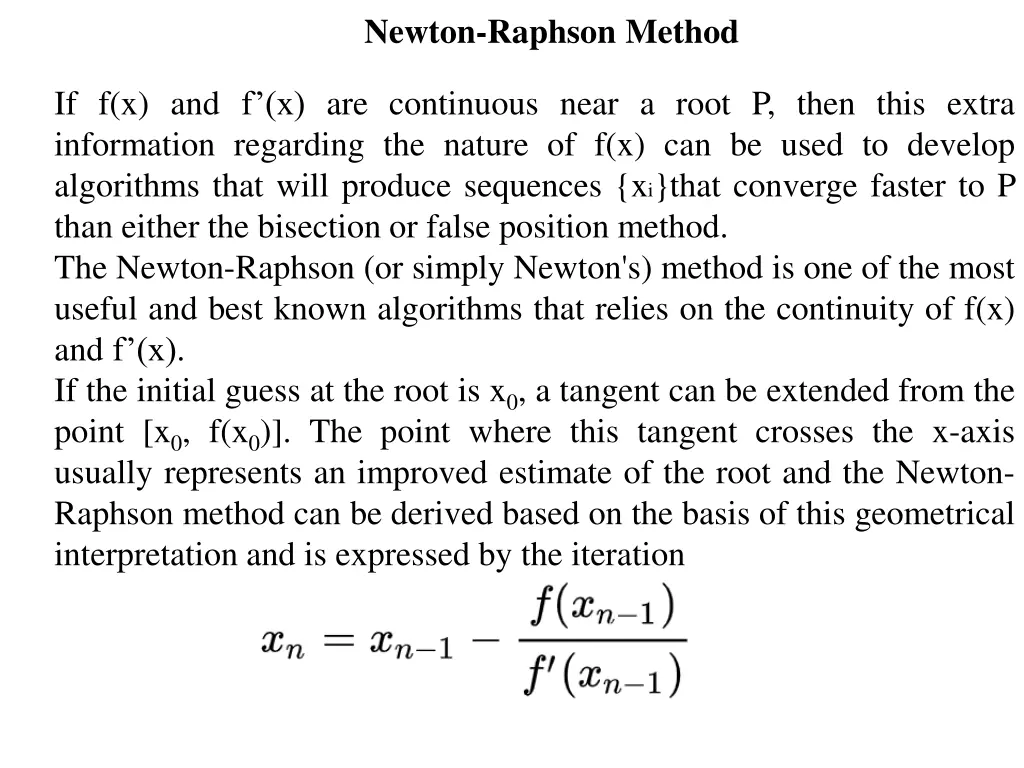 newton raphson method