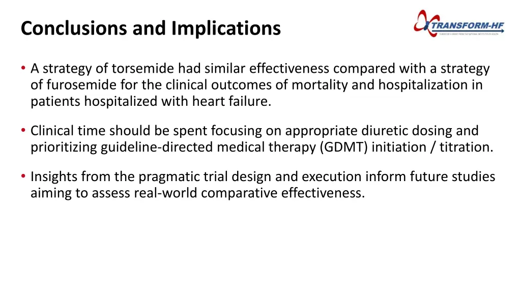 conclusions and implications