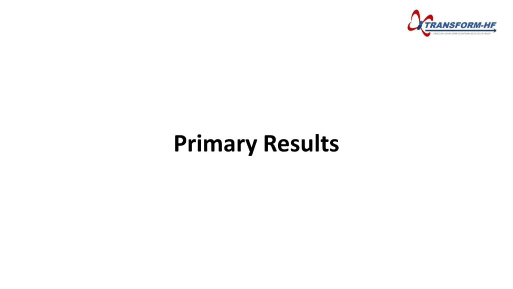 primary results