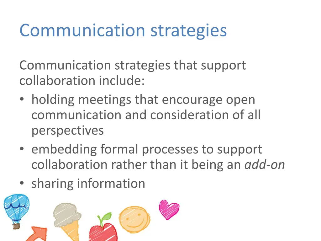 communication strategies