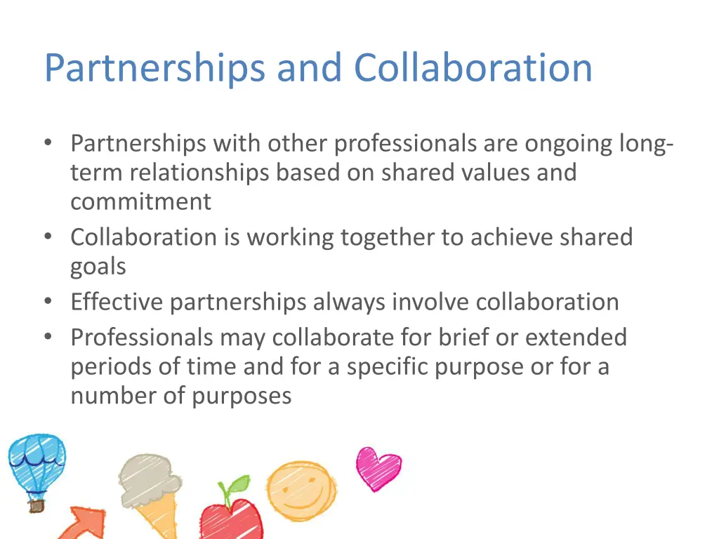 partnerships and collaboration