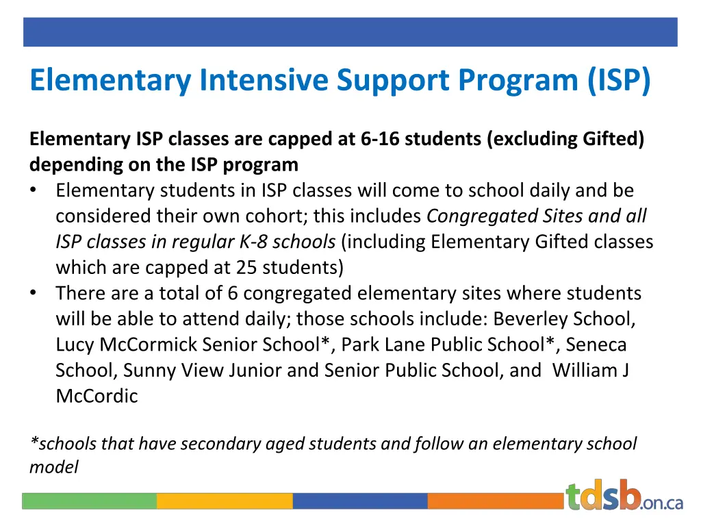 elementary intensive support program isp