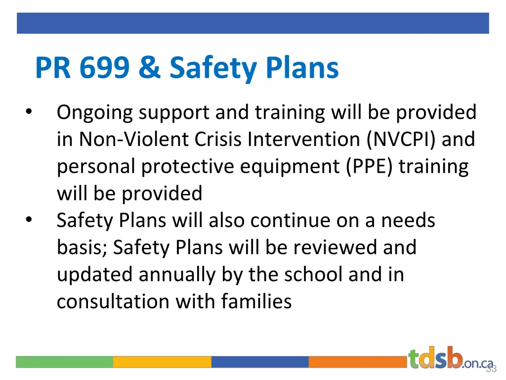 pr 699 safety plans