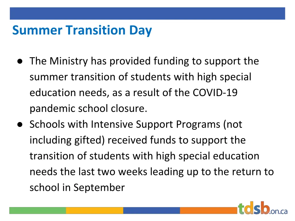 summer transition day